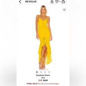 Brand new never worn gown from brand NBD. Tags still on